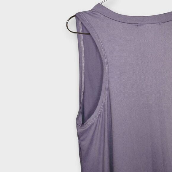 Entro Womens Dress Sz‎ Medium Midi Lavender Tshirt Sleeveless Coastal Beachy - Picture 4 of 10